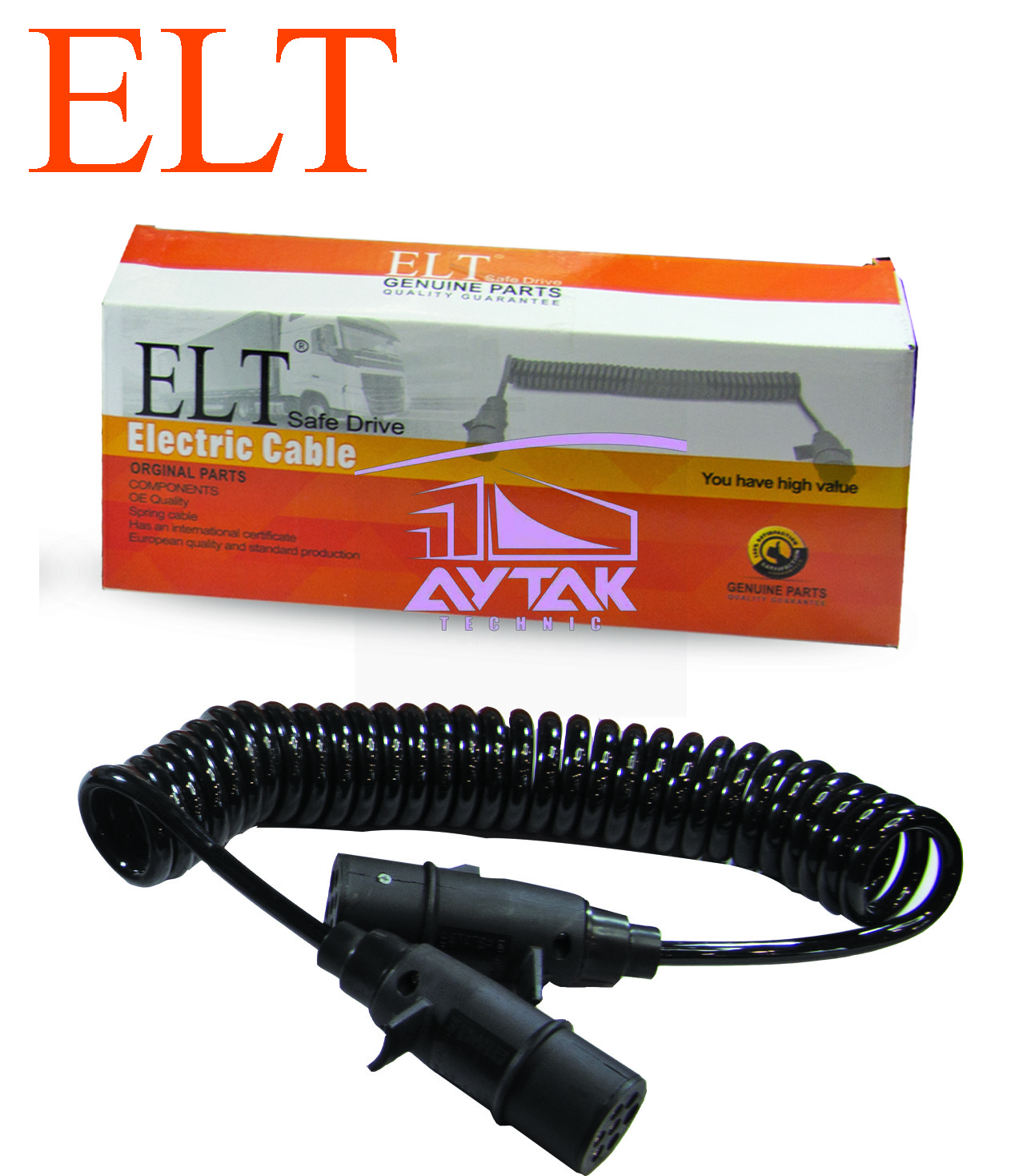 کابل برق تریلی سرپلاستیکی(7فیش)_ELT